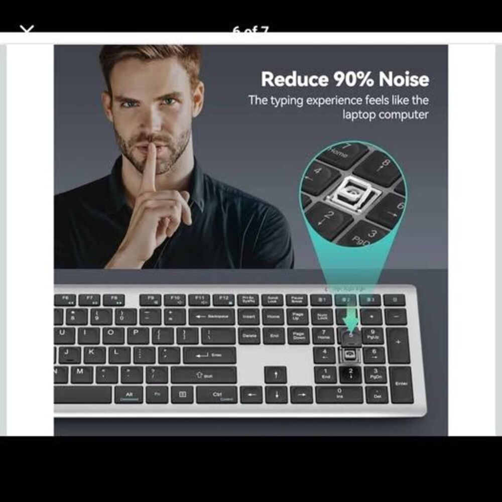 TECKNET Wireless Keyboard - New in box - Picture 6 of 7